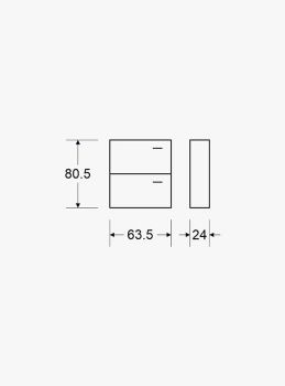 ארון נעליים 2 תאים