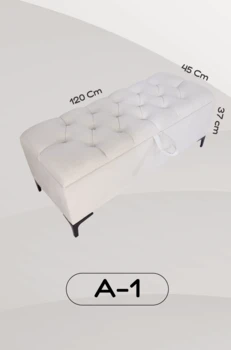 הדום מרופד לבן דגם A-1